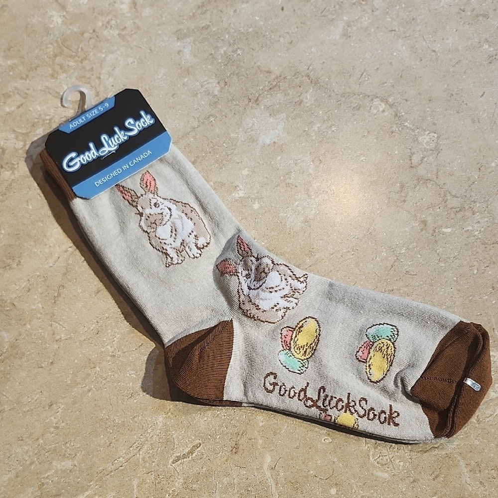 Good Luck Sock Womens Easter Bunny & Egg Socks